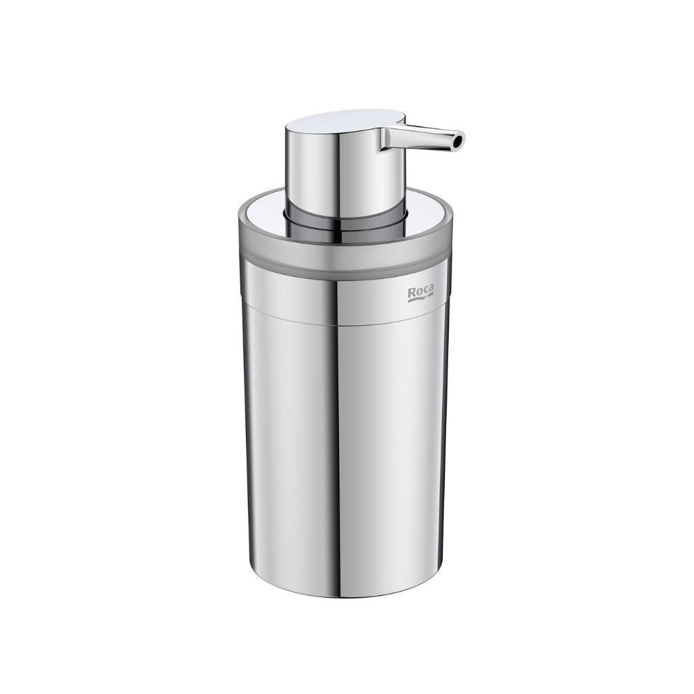 Cut out image of the Roca Victoria Chrome Freestanding Soap Dispenser